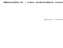 Tablet Screenshot of melodie.fr